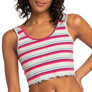 NWT - Roxy Women's Keep It Wavy Striped Tank Top - size XL